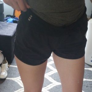 Black athletic shorts